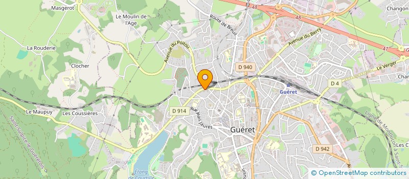 localisation de l'entreprise MONSIEUR GUSTAVO POLANCO à GUERET