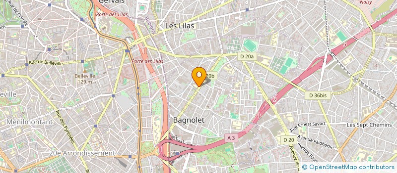 localisation de l'entreprise MONSIEUR GUSTAVO SIFUENTES LEON à BAGNOLET