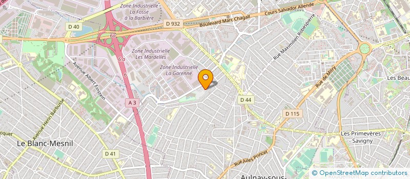 localisation de l'entreprise MONSIEUR GUTEMBERG VILUS à AULNAY-SOUS-BOIS