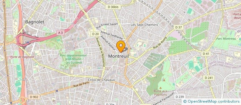 localisation de l'entreprise MONSIEUR GUTHYERRE GUTHYERRE FERREIRA DE CARVALHO à MONTREUIL