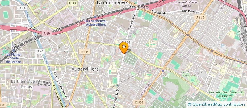 localisation de l'entreprise MONSIEUR GUVEN TUGLA  AUBERVILLIERS