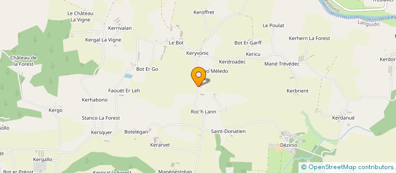 localisation de l'entreprise MONSIEUR GUY ABADIE  LANGUIDIC