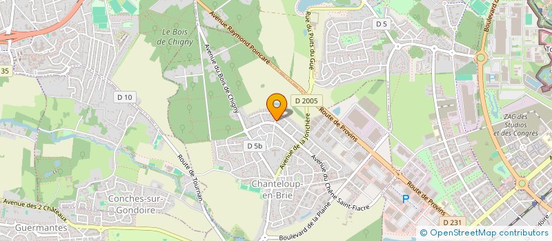 localisation de l'entreprise MONSIEUR GUY AIME NZAWAGBOSSA  CHANTELOUP-EN-BRIE