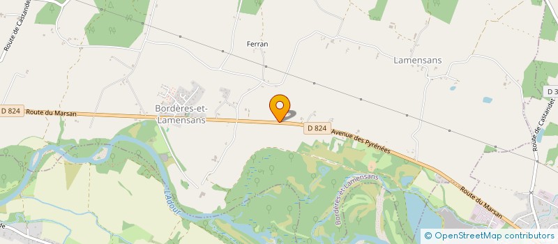 localisation de l'entreprise MONSIEUR GUY-ALAIN ESTEFFE  BORDERES-ET-LAMENSANS