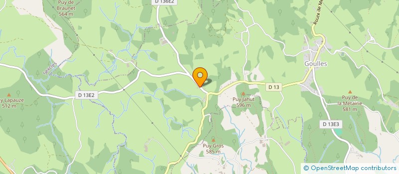 localisation de l'entreprise MONSIEUR GUY ALEYRANGUE  GOULLES