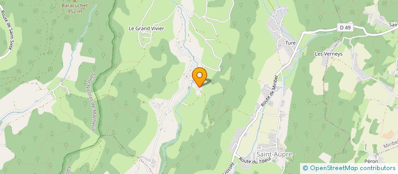 localisation de l'entreprise MONSIEUR GUY ALLEGRET  SAINT-AUPRE