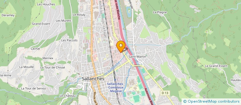 localisation de l'entreprise MONSIEUR GUY ALLOUCHERIE  SALLANCHES