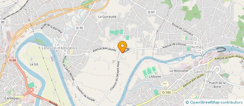 localisation de l'entreprise MONSIEUR GUY ALTASSERRE  LESCURE-D'ALBIGEOIS