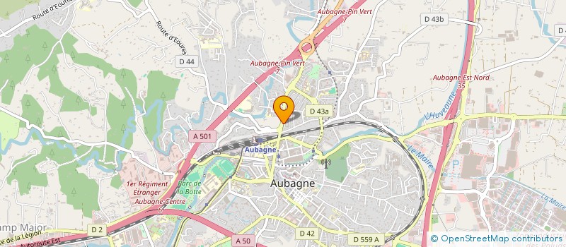 localisation de l'entreprise MONSIEUR GUY ANDRE VALENTIN  AUBAGNE