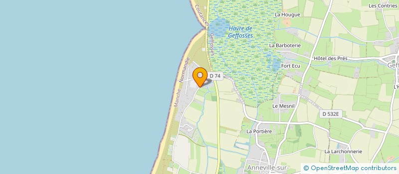 localisation de l'entreprise MONSIEUR GUY ANGAMMARE à GOUVILLE-SUR-MER