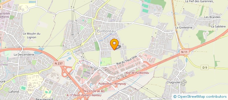 localisation de l'entreprise MONSIEUR GUY ARCHER  PUILBOREAU