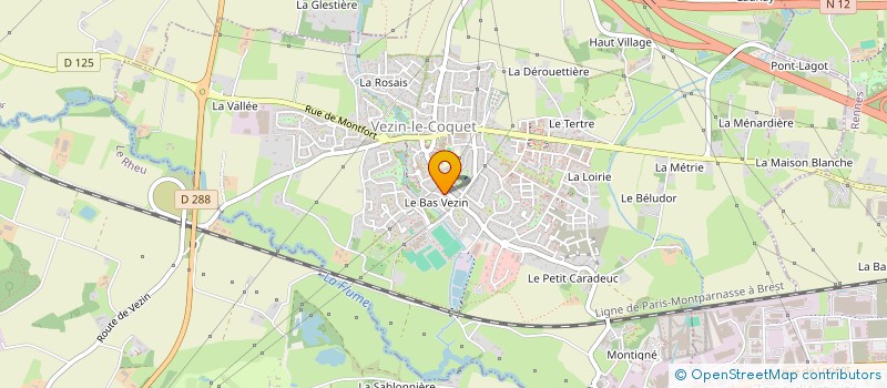 localisation de l'entreprise MONSIEUR GUY ARTUR  VEZIN-LE-COQUET