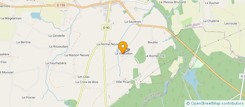 localisation de l'entreprise MONSIEUR GUY ARTUR DE LA VILLARMOIS  TRANS-LA-FORET