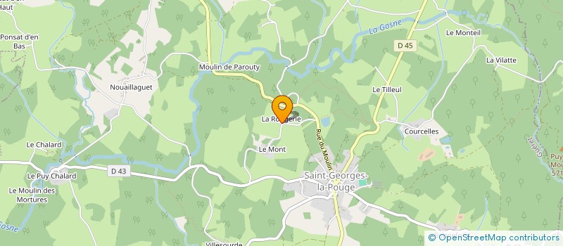 localisation de l'entreprise MONSIEUR GUY AUCLAIR à SAINT-GEORGES-LA-POUGE