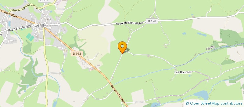 localisation de l'entreprise MONSIEUR GUY AUJOUANNET  CERILLY