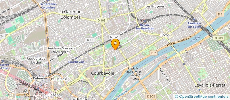 localisation de l'entreprise MONSIEUR GUY BABINET à COURBEVOIE