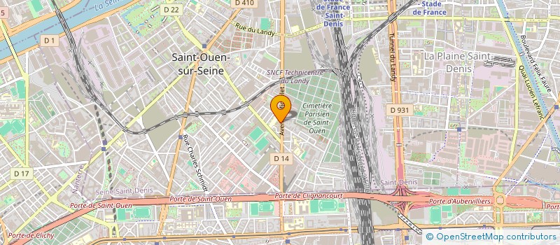 localisation de l'entreprise MONSIEUR GUY BADILA à SAINT-OUEN-SUR-SEINE