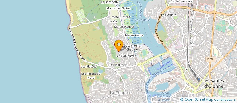 localisation de l'entreprise MONSIEUR GUY BAILLIACHE à LES SABLES D'OLONNE
