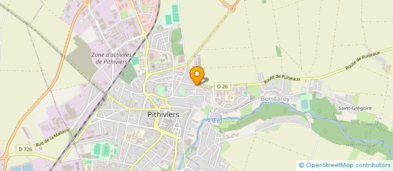 localisation de l'entreprise MONSIEUR GUY BAILLON  PITHIVIERS
