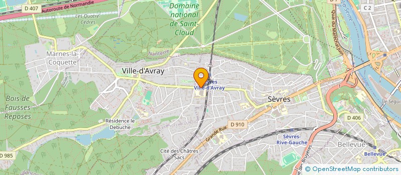 localisation de l'entreprise MONSIEUR GUY BAQUEY à SEVRES