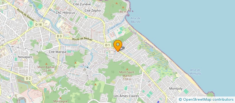 localisation de l'entreprise MONSIEUR GUY BARBE  REMIRE-MONTJOLY
