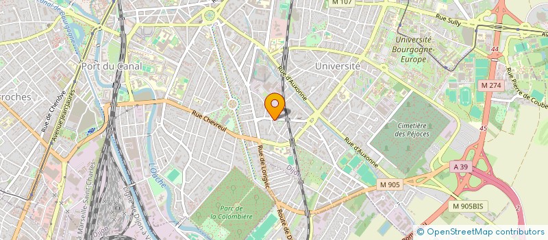 localisation de l'entreprise MONSIEUR GUY BARET à DIJON