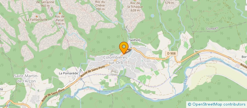 localisation de l'entreprise MONSIEUR GUY BARHUM à COLOMBIERES-SUR-ORB