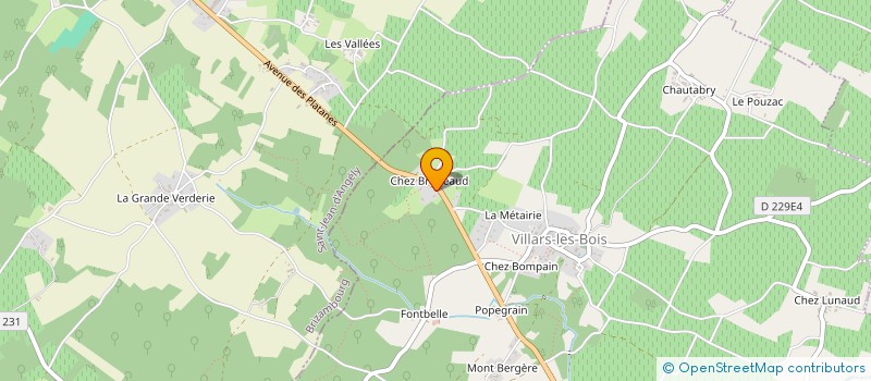 localisation de l'entreprise MONSIEUR GUY BARILLOT  VILLARS-LES-BOIS