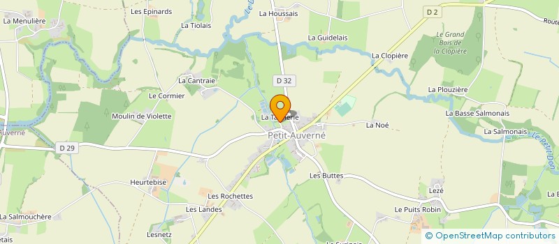 localisation de l'entreprise MONSIEUR GUY BARON  PETIT-AUVERNE