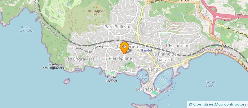 localisation de l'entreprise MONSIEUR GUY BARTHELEMY à BANDOL