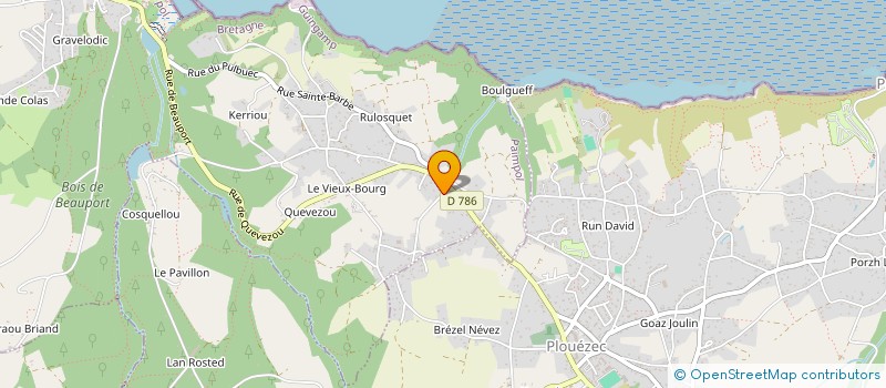 localisation de l'entreprise MONSIEUR GUY BATARD  PAIMPOL