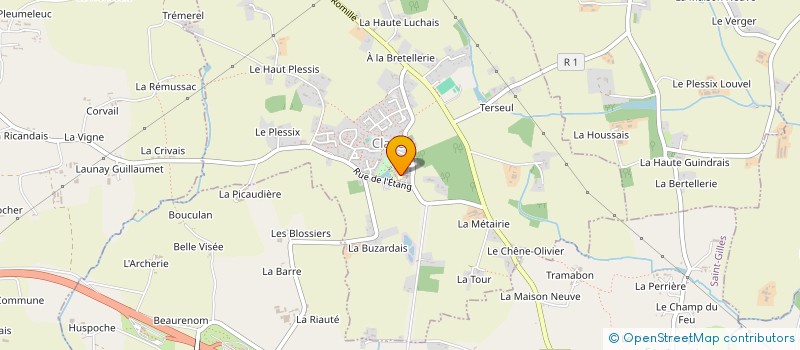 localisation de l'entreprise MONSIEUR GUY BATTEUX  L'HERMITAGE