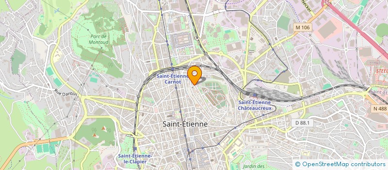 localisation de l'entreprise MONSIEUR GUY BAULY à SAINT-ETIENNE
