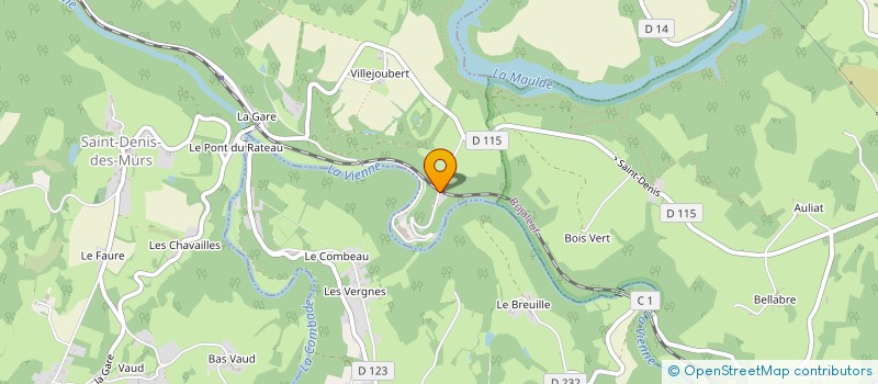 localisation de l'entreprise MONSIEUR GUY BEILLOT  SAUVIAT-SUR-VIGE