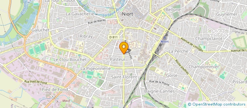 localisation de l'entreprise MONSIEUR GUY BELAUD à NIORT