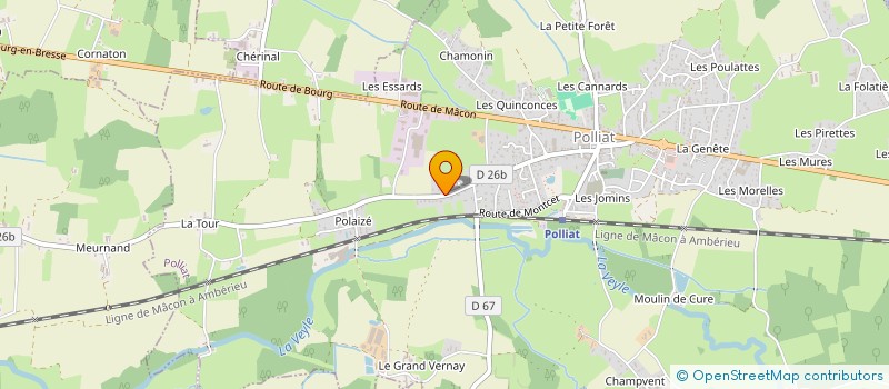 localisation de l'entreprise MONSIEUR GUY BELLAY  POLLIAT