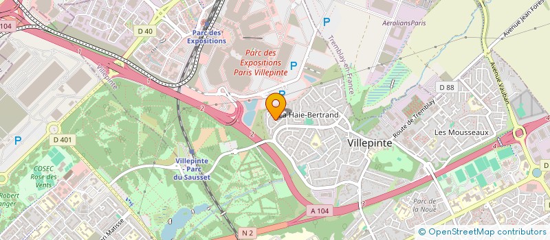 localisation de l'entreprise MONSIEUR GUY BELLEROSE à VILLEPINTE