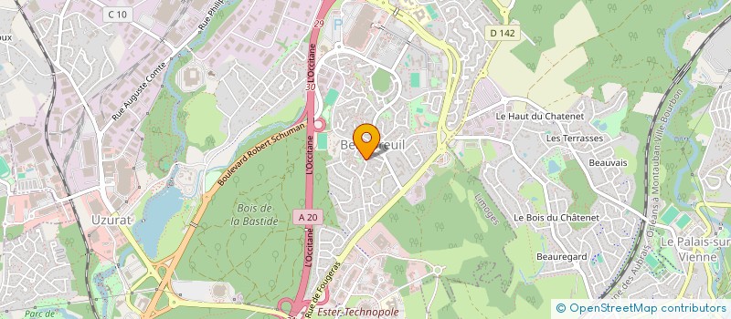 localisation de l'entreprise MONSIEUR GUY BELVILLE à LIMOGES