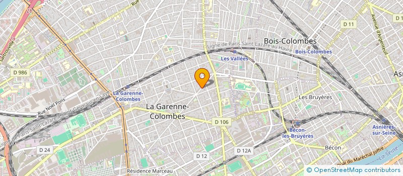 localisation de l'entreprise MONSIEUR GUY BENOLIEL à LA GARENNE-COLOMBES