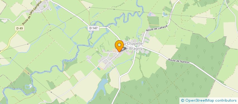 localisation de l'entreprise MONSIEUR GUY BERAUD à LA CHAPELLE-DE-BRAGNY