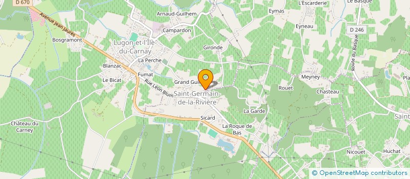 localisation de l'entreprise MONSIEUR GUY BERGEON  SAINT-LAURENT-D'ARCE