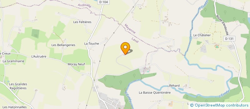 localisation de l'entreprise MONSIEUR GUY BERNARD DE COURVILLE  SAINT-GERMAIN-LE-FOUILLOUX