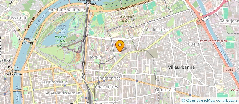 localisation de l'entreprise MONSIEUR GUY BERTALOTTO  VILLEURBANNE