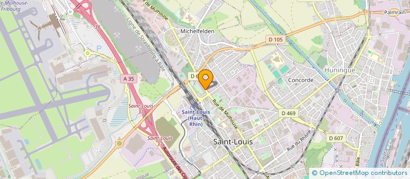 localisation de l'entreprise MONSIEUR GUY BERTHET à SAINT-LOUIS