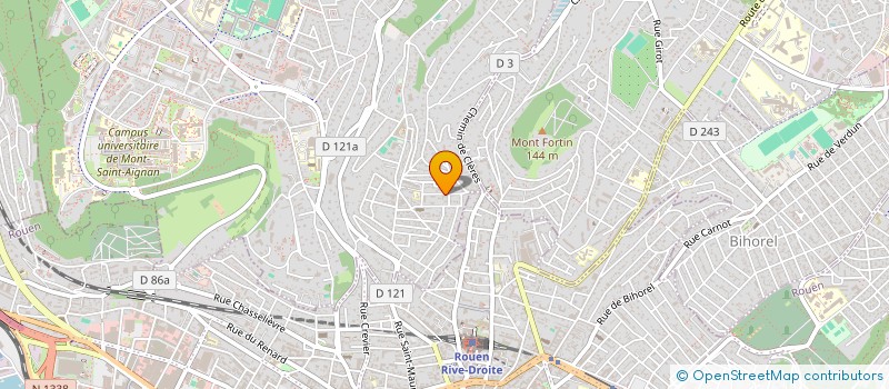 localisation de l'entreprise MONSIEUR GUY BERTIN DE LA HAUTIERE  MONT-SAINT-AIGNAN