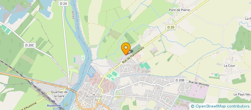 localisation de l'entreprise MONSIEUR GUY BERTON  AUXONNE