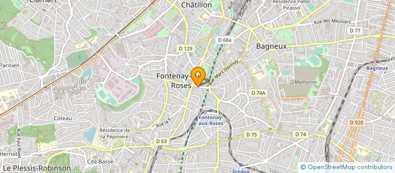 localisation de l'entreprise MONSIEUR GUY BERTRAND à FONTENAY-AUX-ROSES