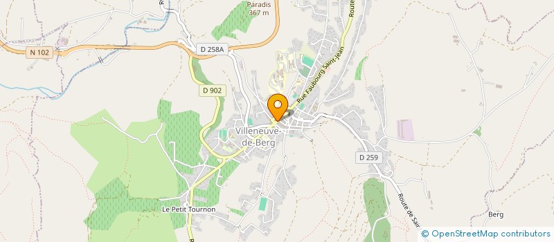 localisation de l'entreprise MONSIEUR GUY BIDARD  VILLENEUVE-DE-BERG