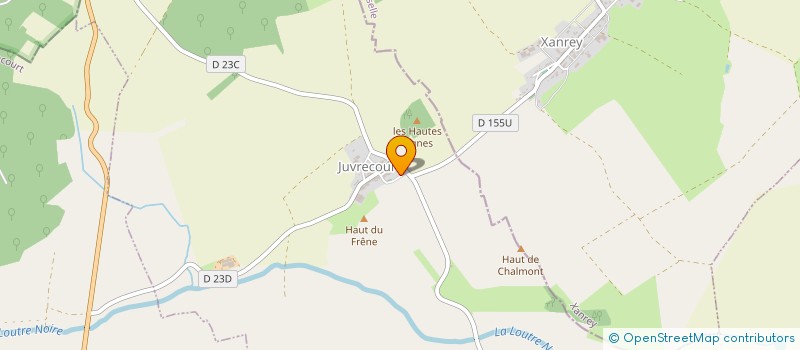 localisation de l'entreprise MONSIEUR GUY BIENTZ  JUVRECOURT