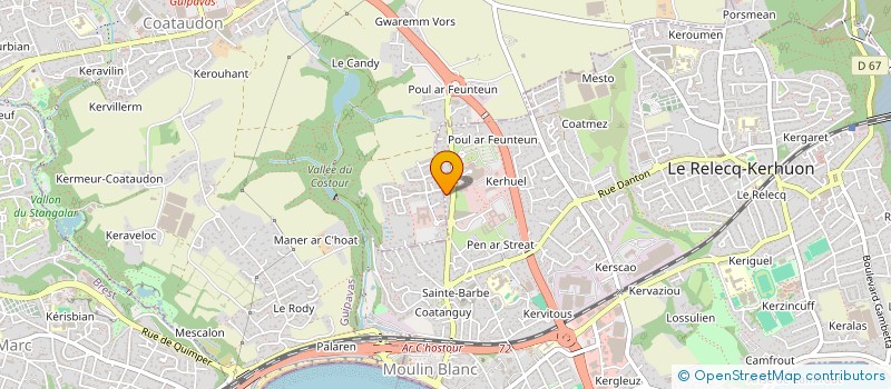 localisation de l'entreprise MONSIEUR GUY BILLOIR  LE RELECQ-KERHUON